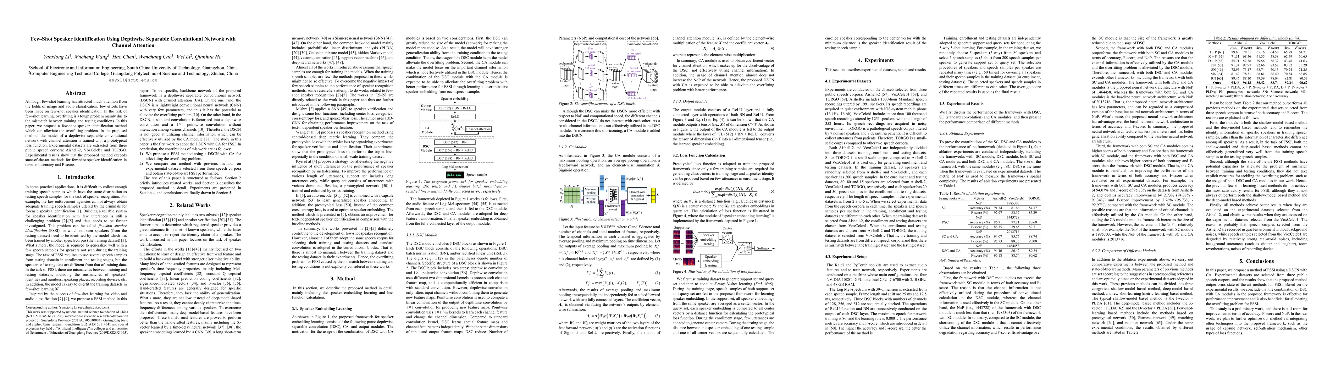 Thumbnail for Few-Shot Speaker Identification Using Depthwise Separable Convolutional
  Network with Channel Attention