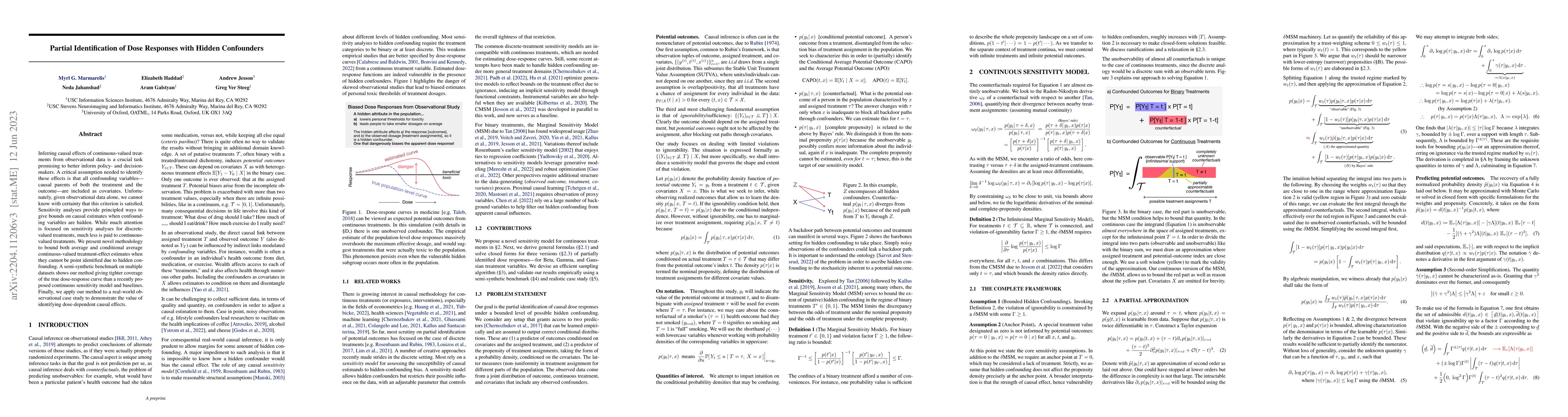 Thumbnail for Partial Identification of Dose Responses with Hidden Confounders
