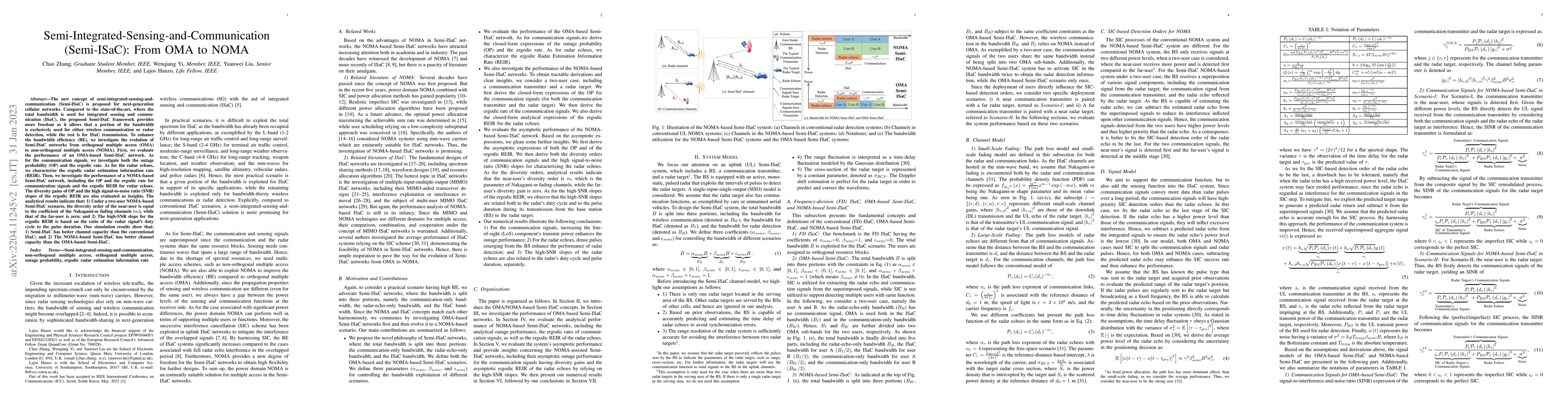 Thumbnail for Semi-Integrated-Sensing-and-Communication (Semi-ISaC): From OMA to NOMA