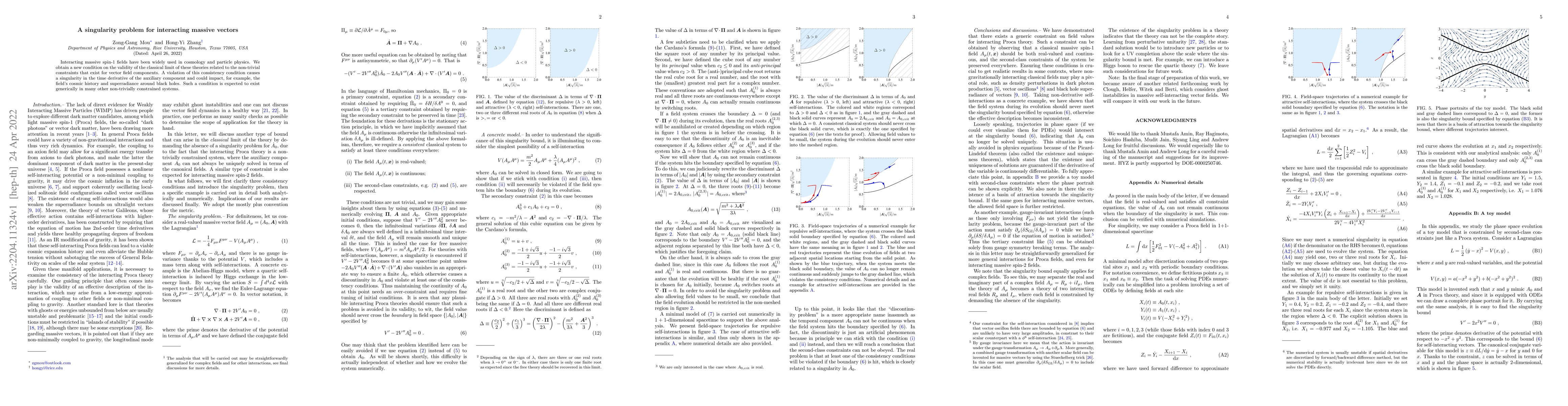 Thumbnail for A singularity problem for interacting massive vectors