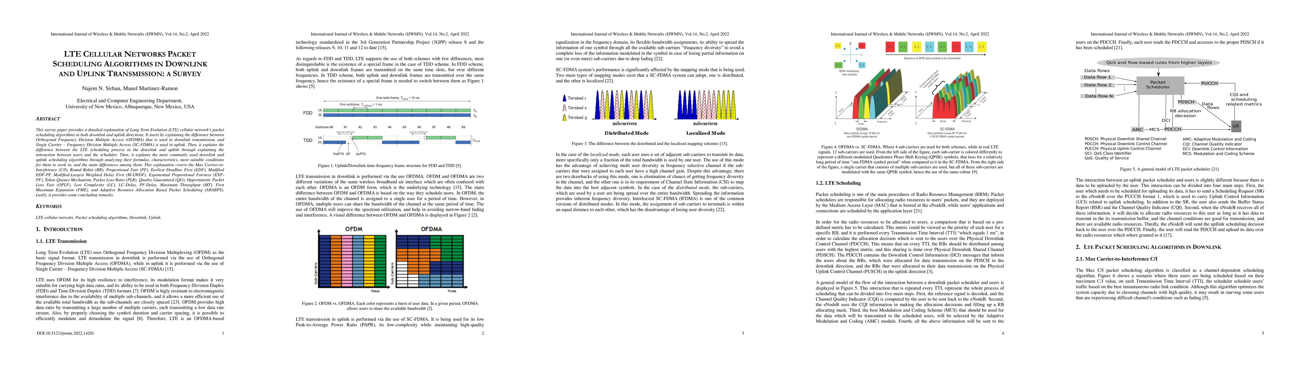 Thumbnail for LTE Cellular Networks Packet Scheduling Algorithms in Downlink and
  Uplink Transmission, A Survey