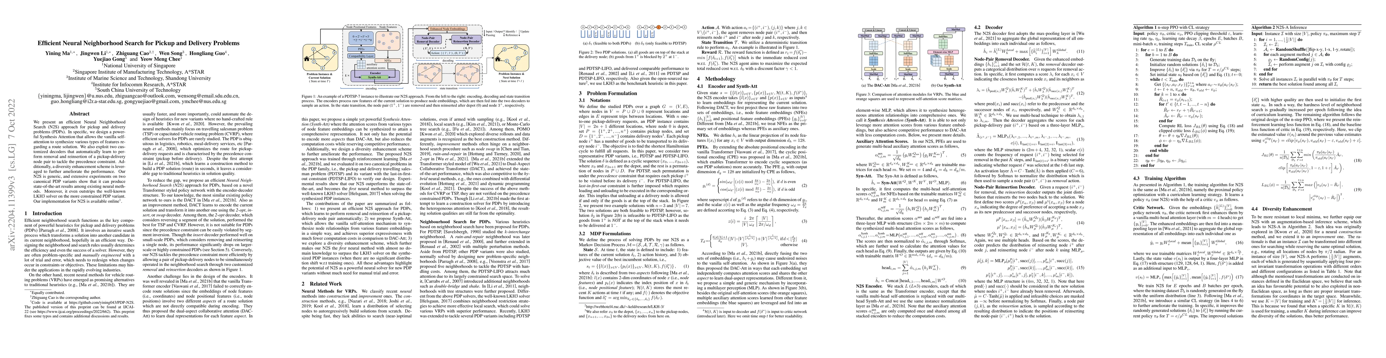 Thumbnail for Efficient Neural Neighborhood Search for Pickup and Delivery Problems