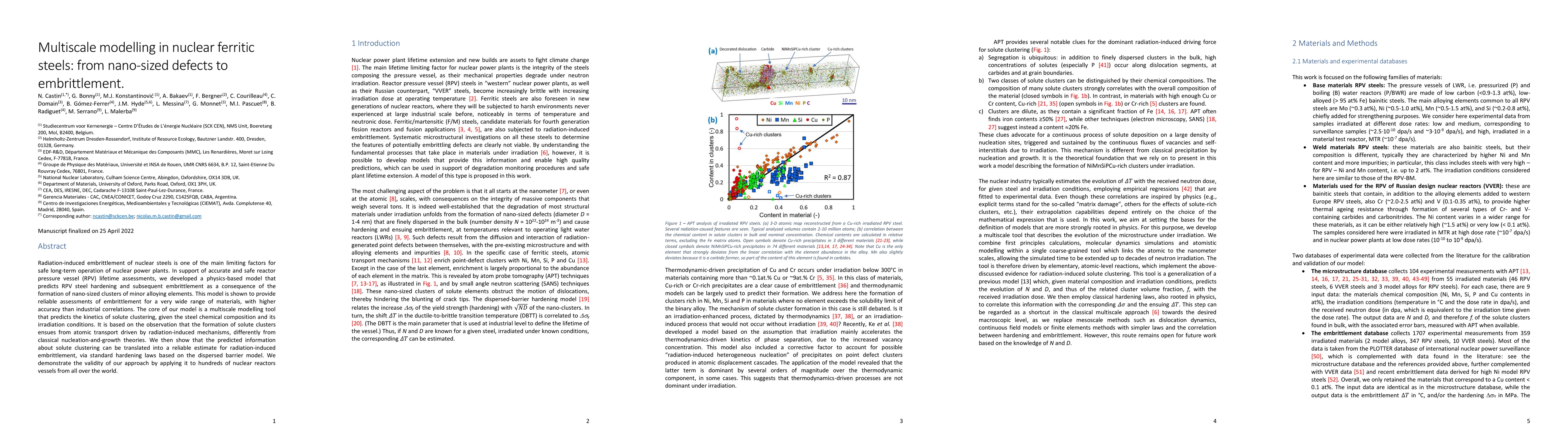 Thumbnail for Multiscale modelling in nuclear ferritic steels: from nano-sized defects
  to embrittlement