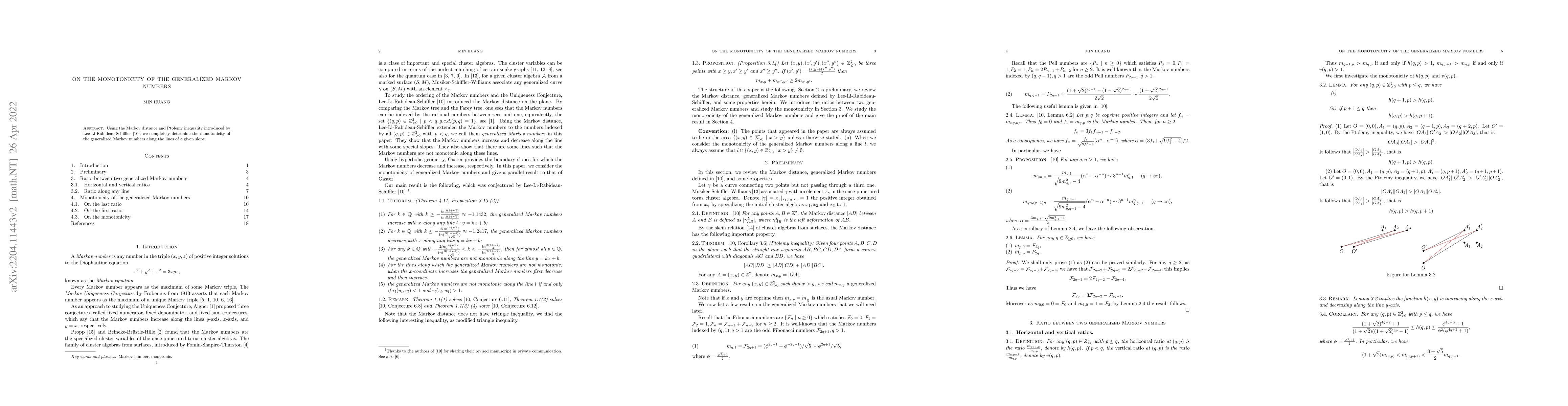 Thumbnail for On the monotonicity of the generalized Markov numbers