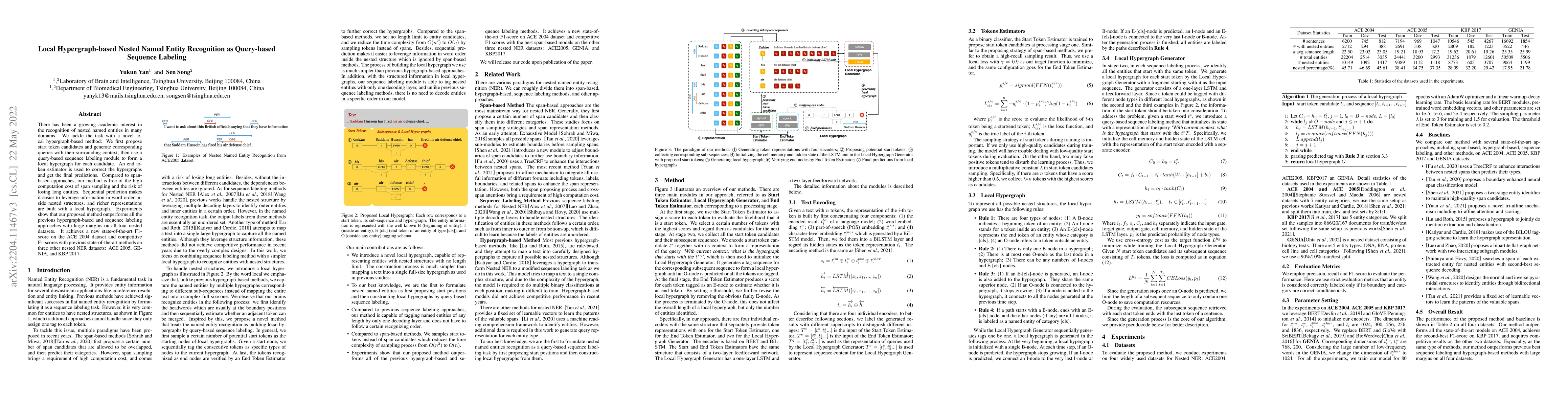 Thumbnail for Local Hypergraph-based Nested Named Entity Recognition as Query-based
  Sequence Labeling