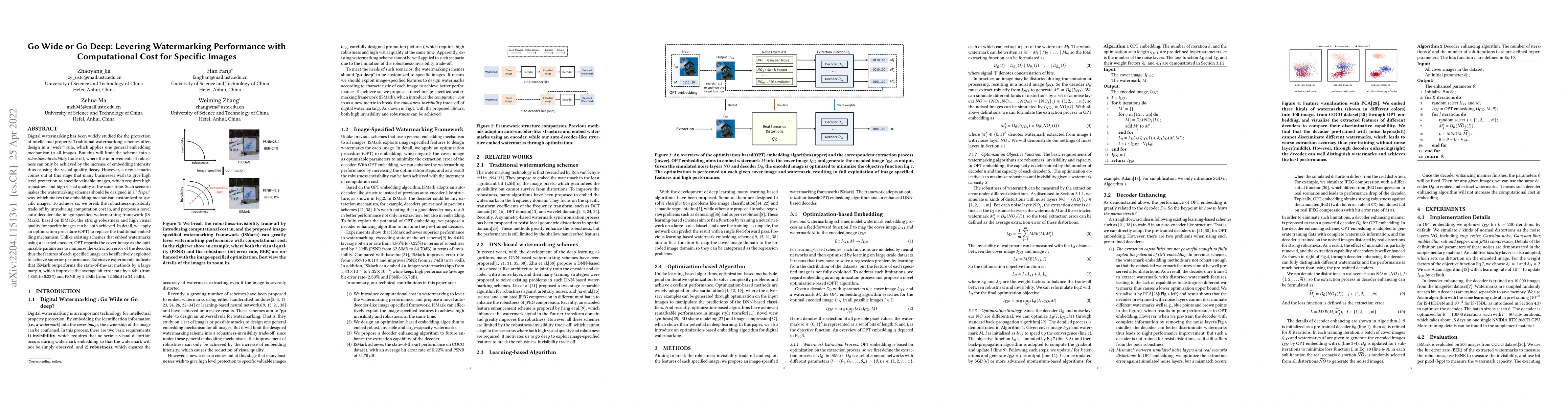 Thumbnail for Go Wide or Go Deep: Levering Watermarking Performance with Computational
  Cost for Specific Images
