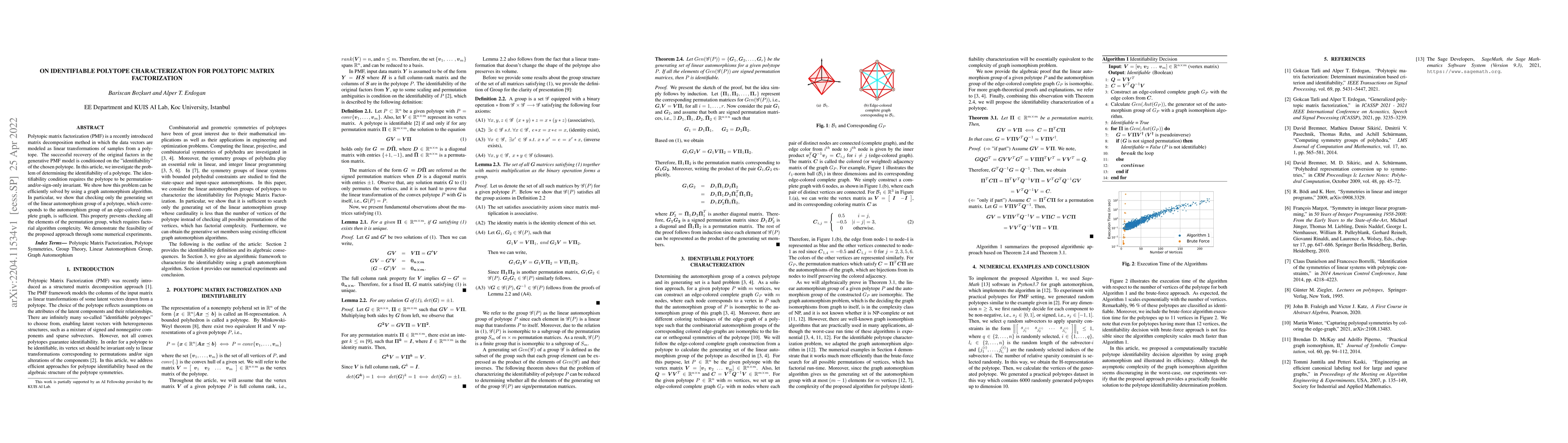 Thumbnail for On Identifiable Polytope Characterization for Polytopic Matrix
  Factorization