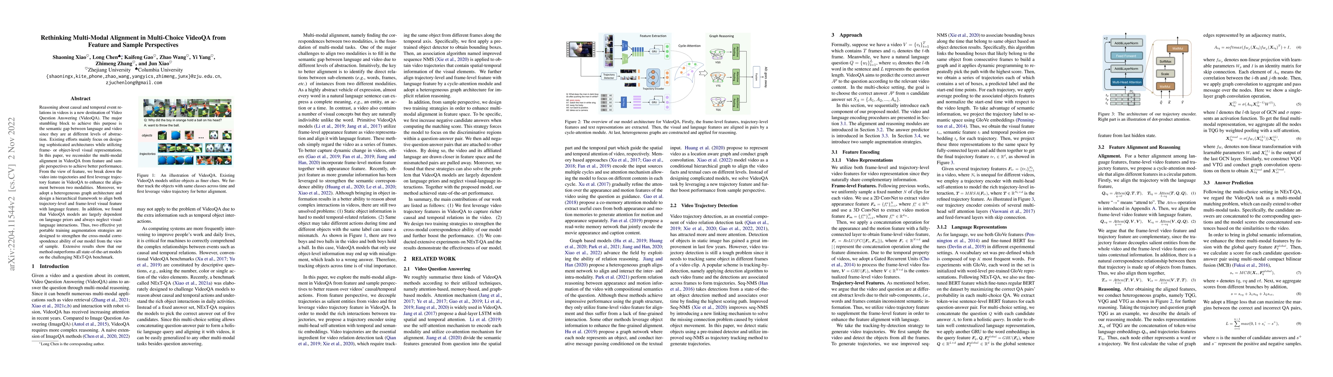 Thumbnail for Rethinking Multi-Modal Alignment in Video Question Answering from
  Feature and Sample Perspectives