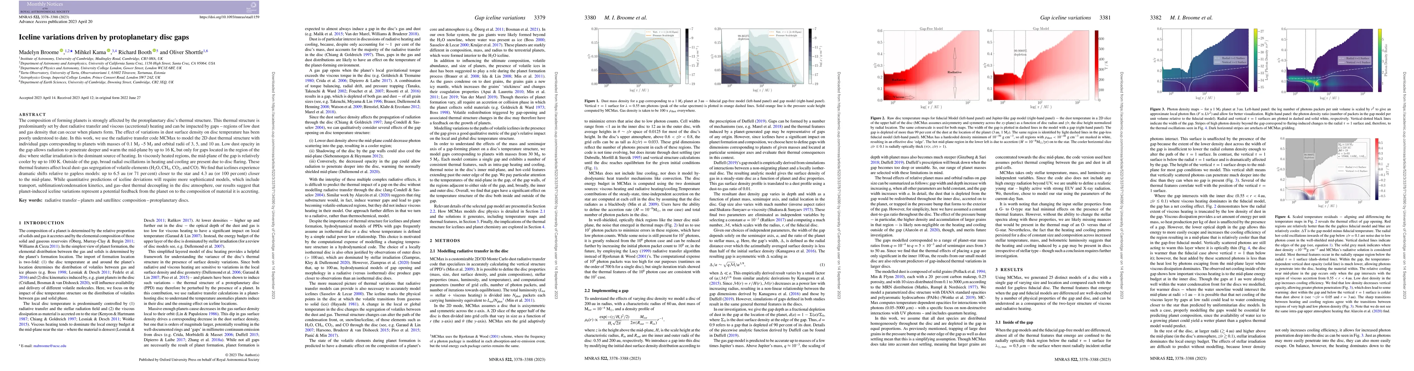 Thumbnail for Iceline Variations Driven by Protoplanetary Disc Gaps