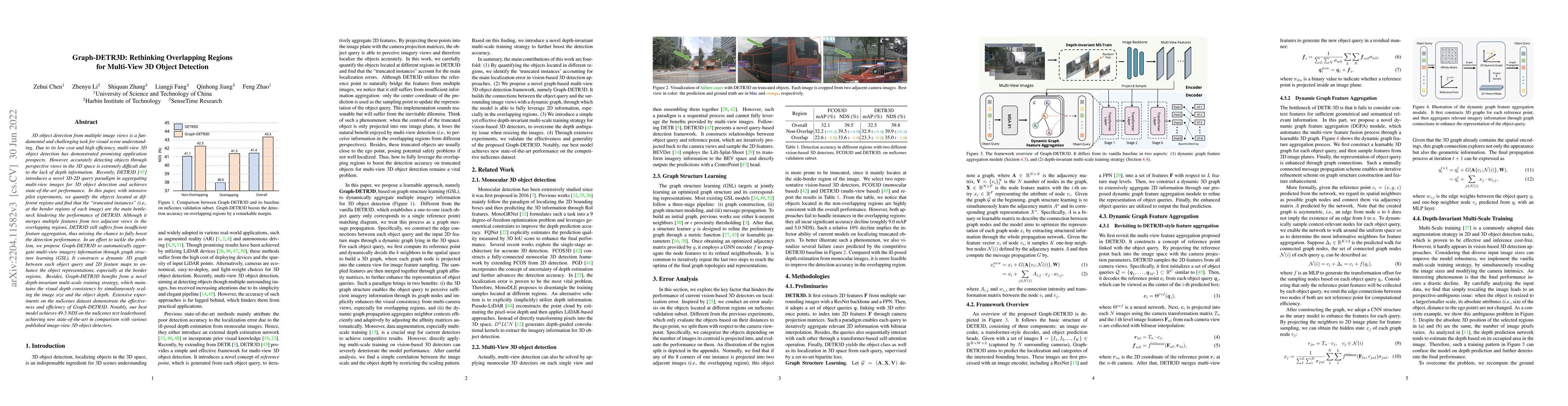 Thumbnail for Graph-DETR3D: Rethinking Overlapping Regions for Multi-View 3D Object
  Detection