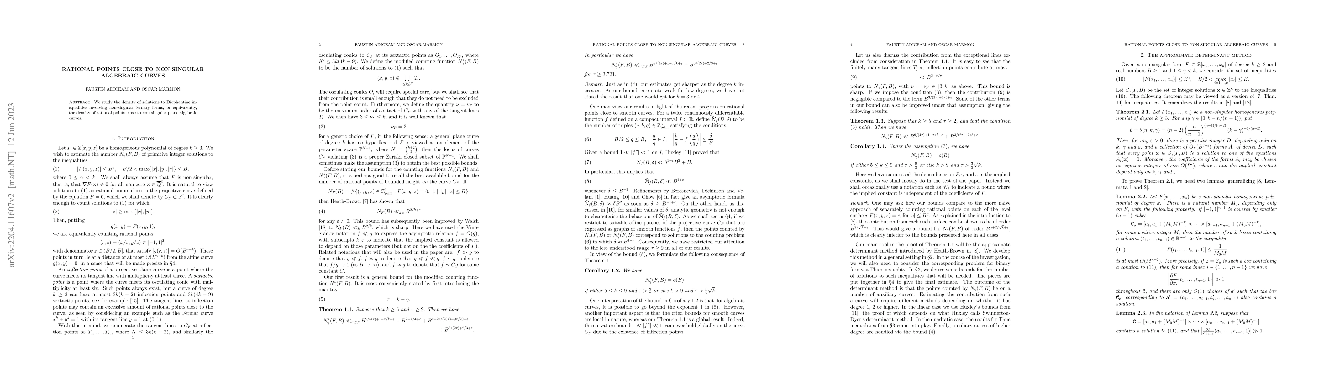 Thumbnail for Rational points close to non-singular algebraic curves