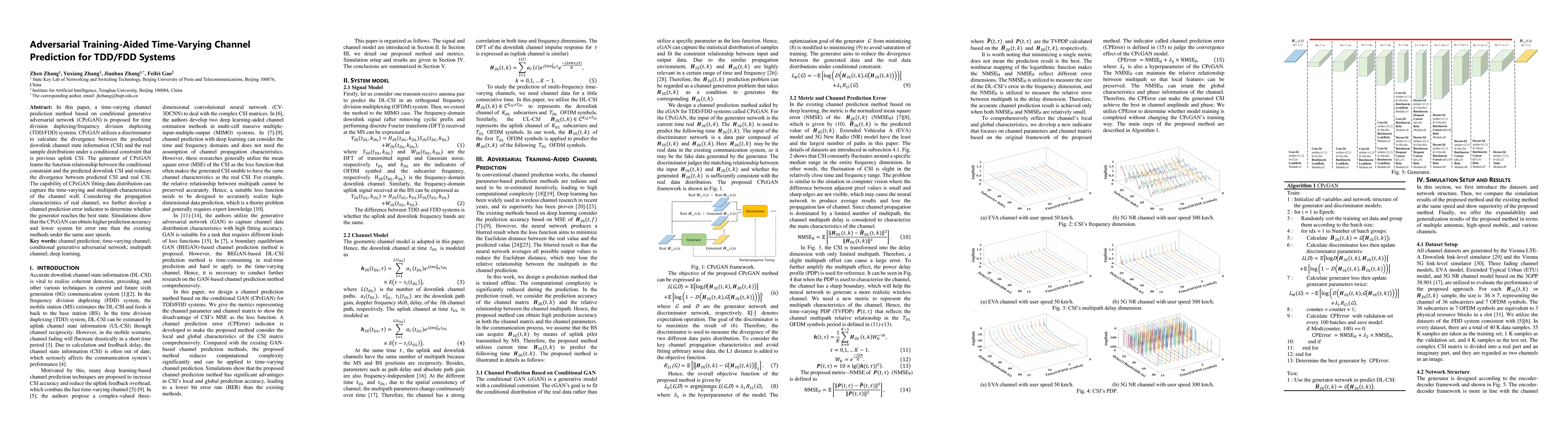 Thumbnail for Adversarial Training-Aided Time-Varying Channel Prediction for TDD/FDD
  Systems