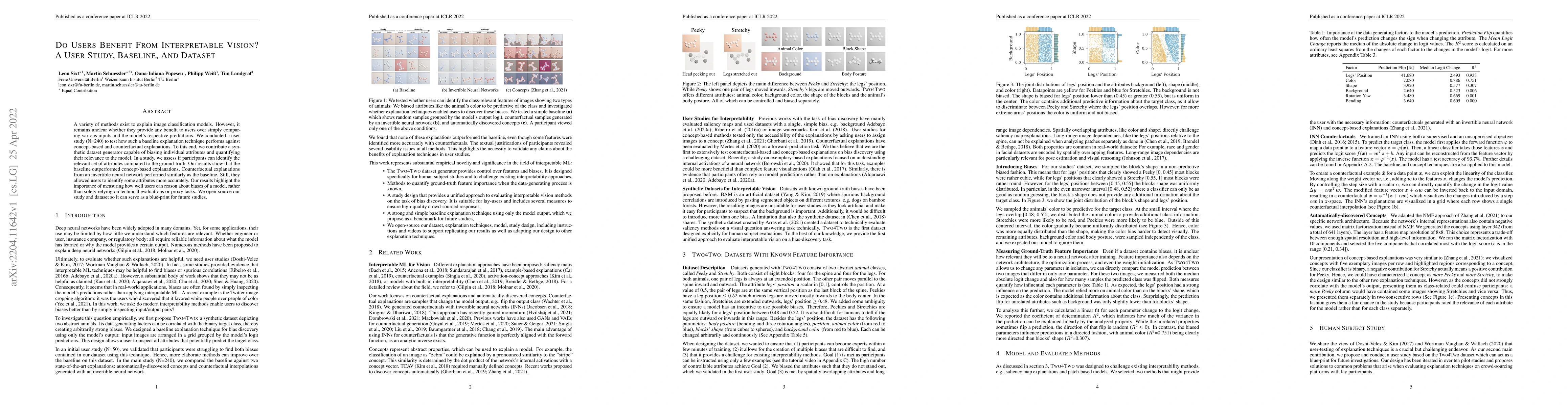 Thumbnail for Do Users Benefit From Interpretable Vision? A User Study, Baseline, And
  Dataset
