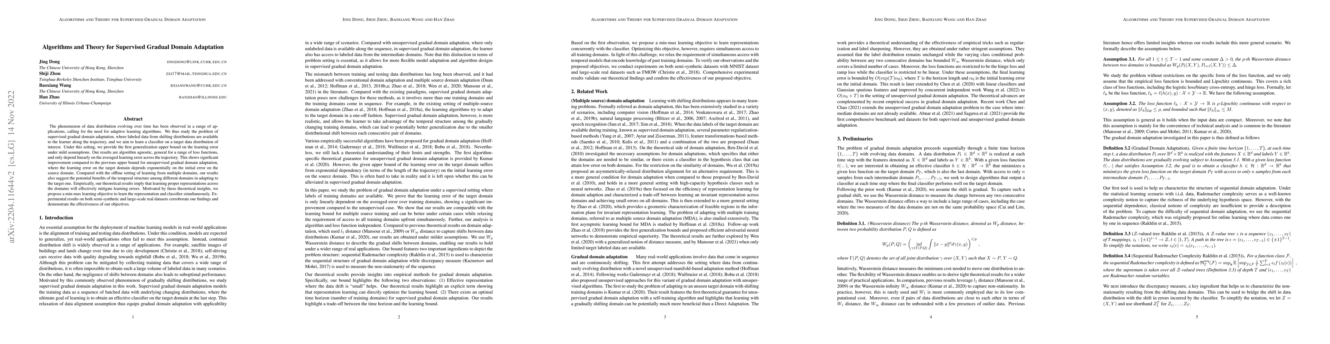 Thumbnail for Algorithms and Theory for Supervised Gradual Domain Adaptation