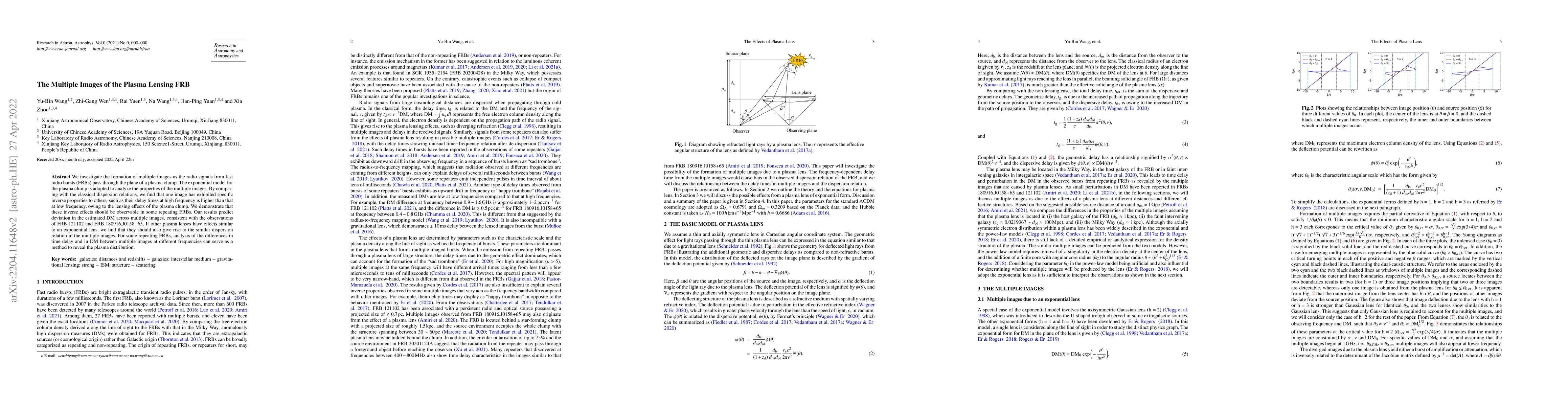 Thumbnail for The Multiple Images of the Plasma Lensing FRB
