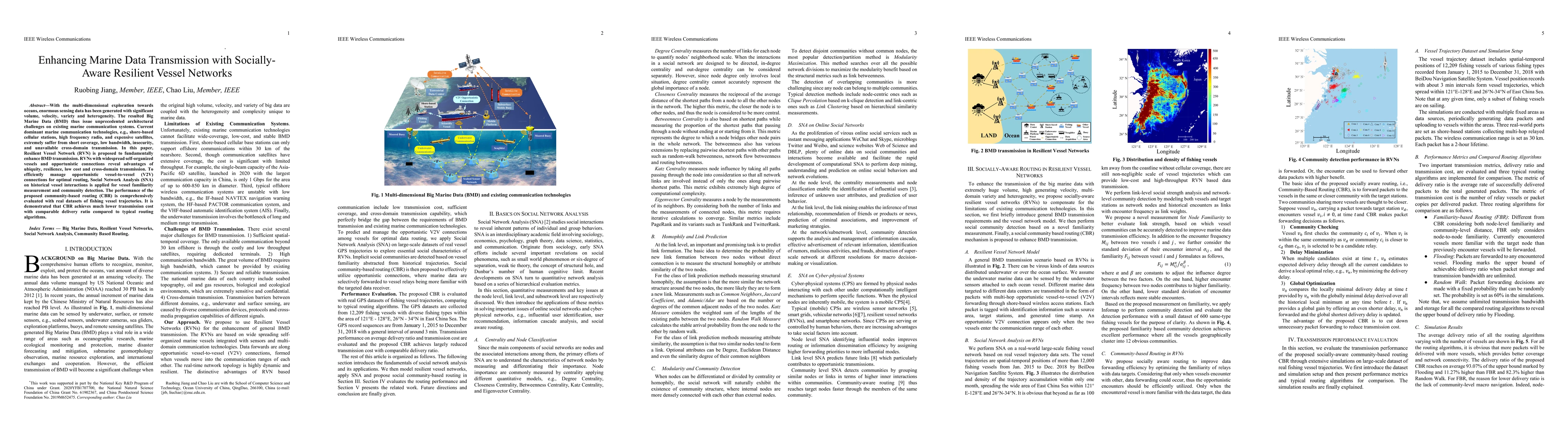 Thumbnail for Enhancing Marine Data Transmission with Socially-Aware Resilient Vessel
  Networks