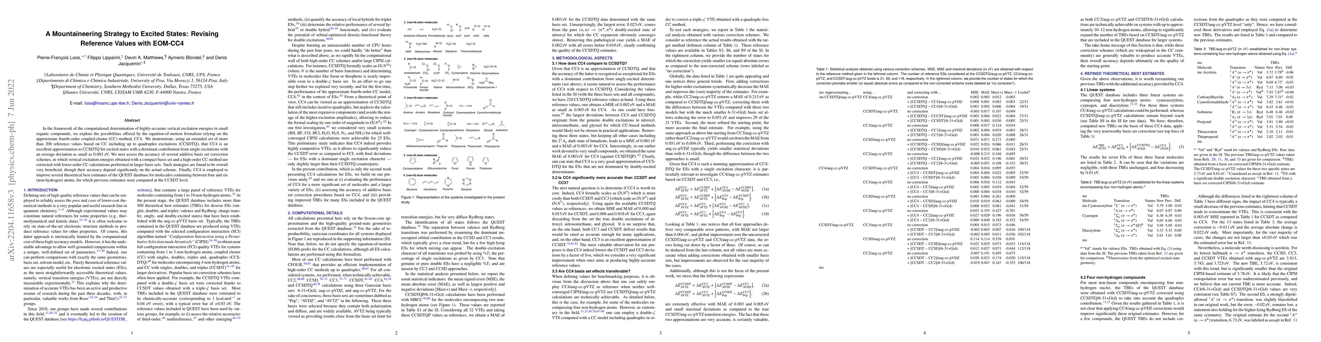 Thumbnail for A Mountaineering Strategy to Excited States: Revising Reference Values
  with EOM-CC4
