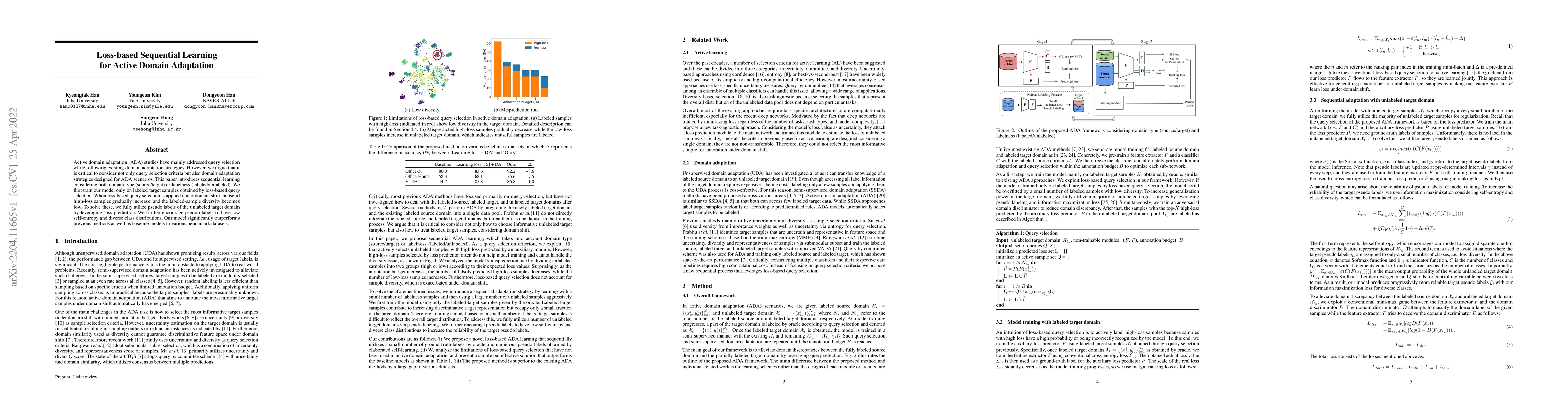 Thumbnail for Loss-based Sequential Learning for Active Domain Adaptation