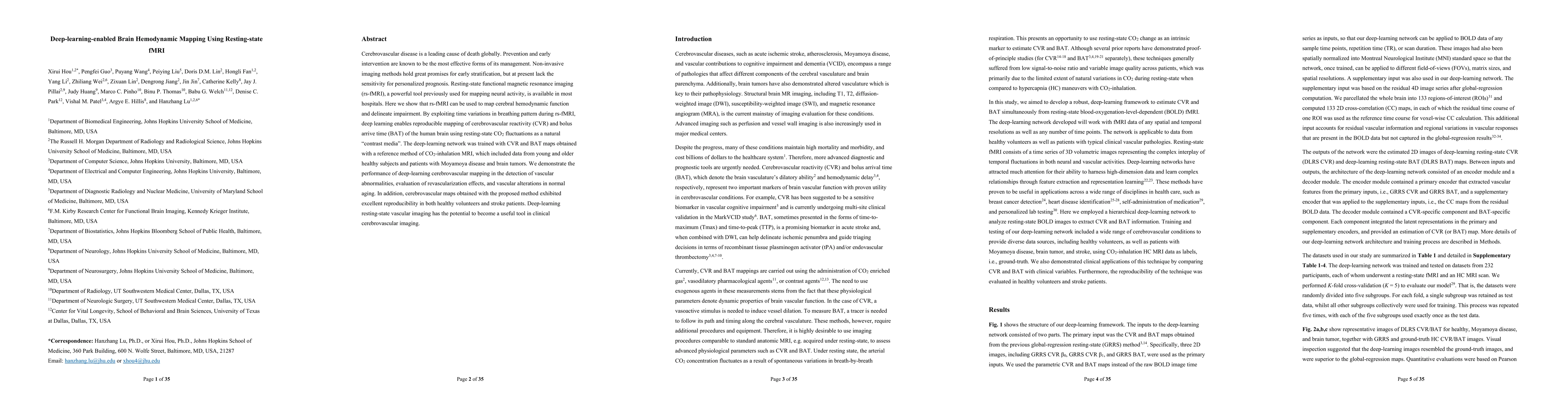 Thumbnail for Deep-learning-enabled Brain Hemodynamic Mapping Using Resting-state fMRI