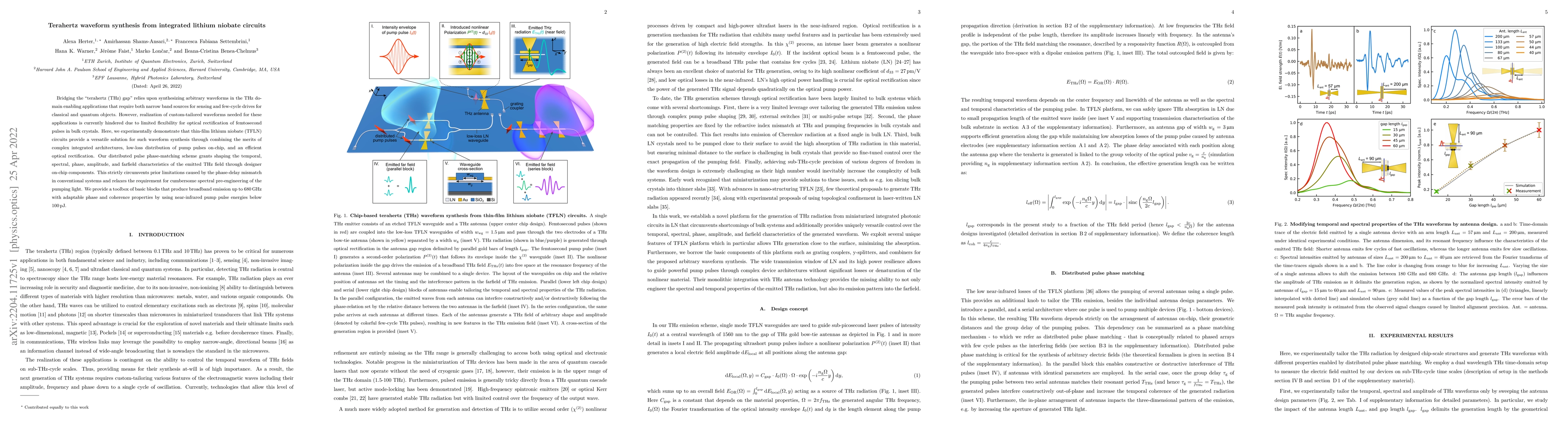Thumbnail for Terahertz waveform synthesis from integrated lithium niobate circuits