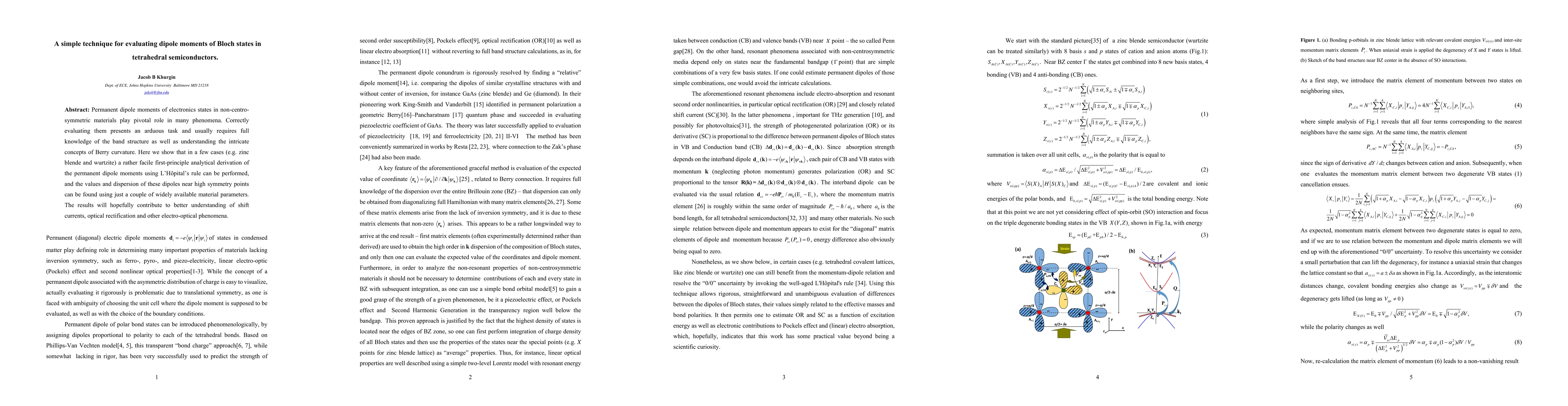 Thumbnail for A simple technique for evaluating dipole moments of Bloch states in
  tetrahedral semiconductors