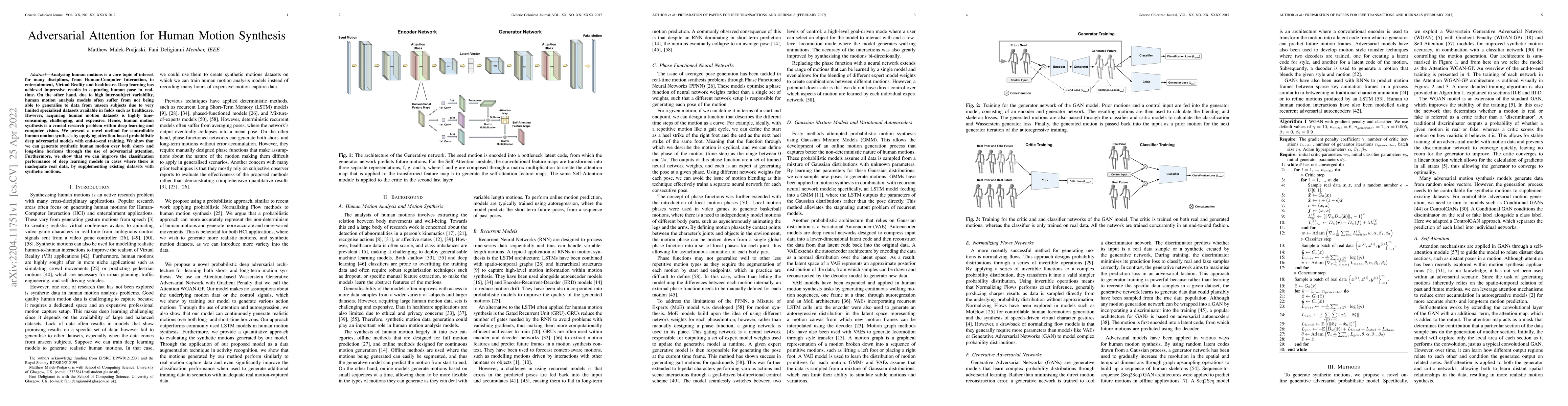 Thumbnail for Adversarial Attention for Human Motion Synthesis
