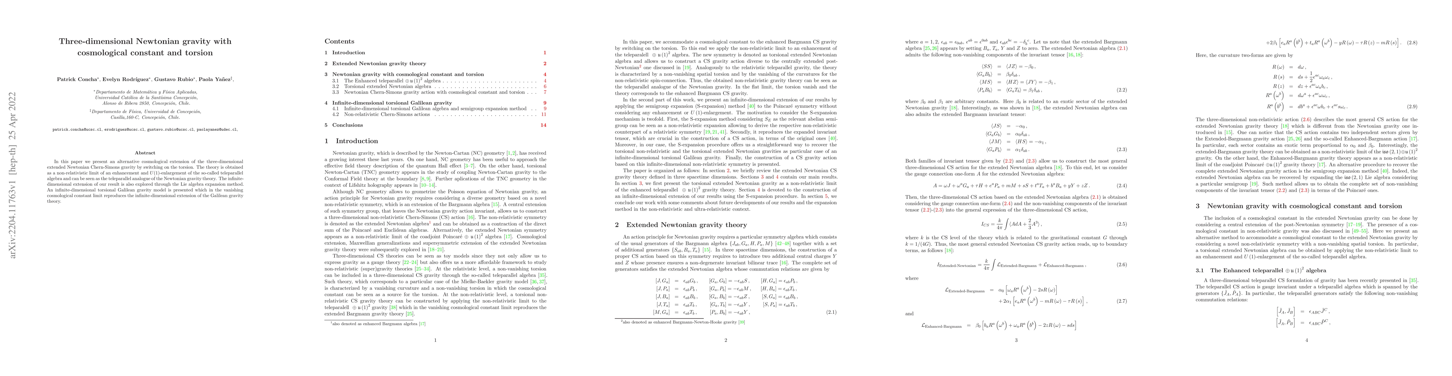 Thumbnail for Three-dimensional Newtonian gravity with cosmological constant and
  torsion