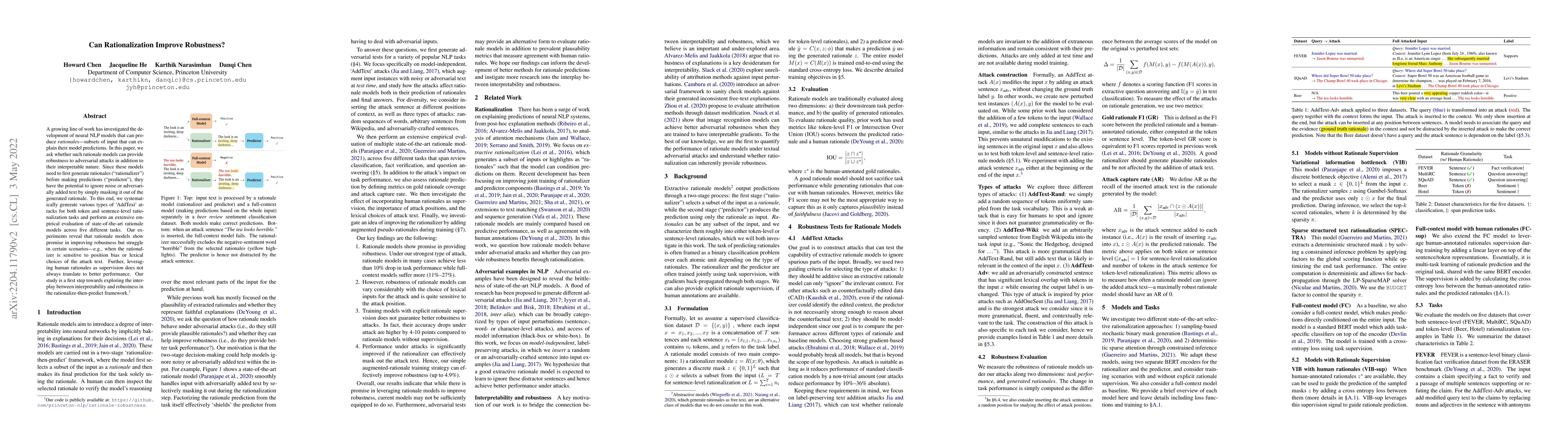 Thumbnail for Can Rationalization Improve Robustness?