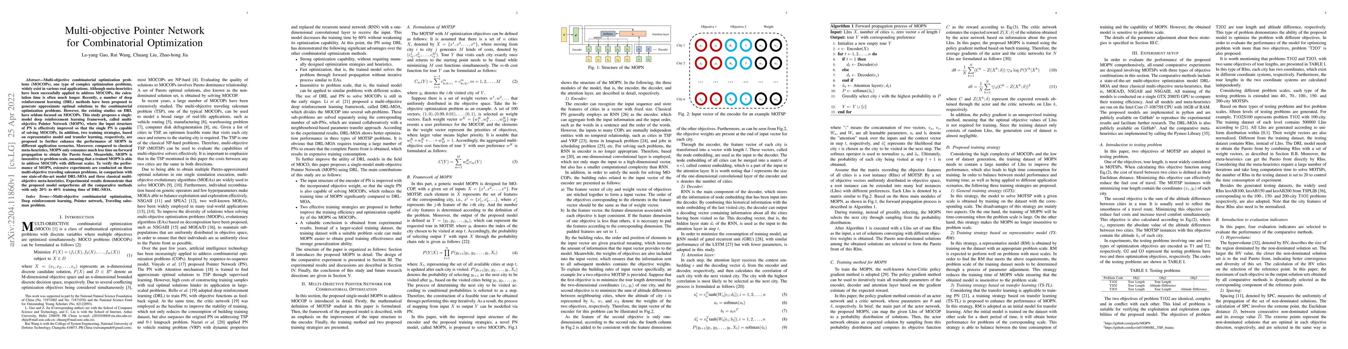 Thumbnail for Multi-objective Pointer Network for Combinatorial Optimization