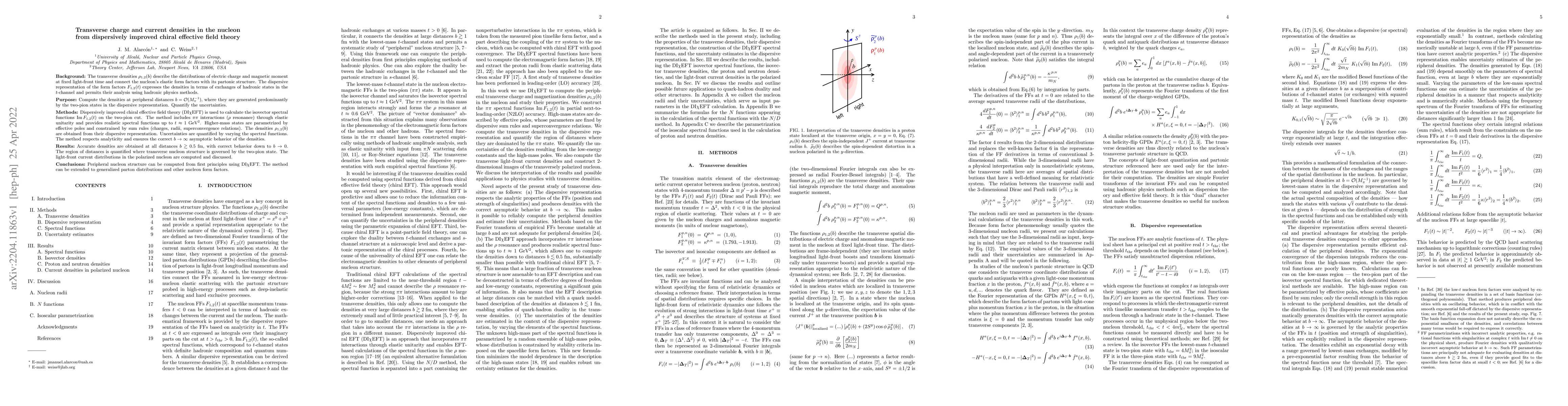 Thumbnail for Transverse charge and current densities in the nucleon from dispersively
  improved chiral effective field theory