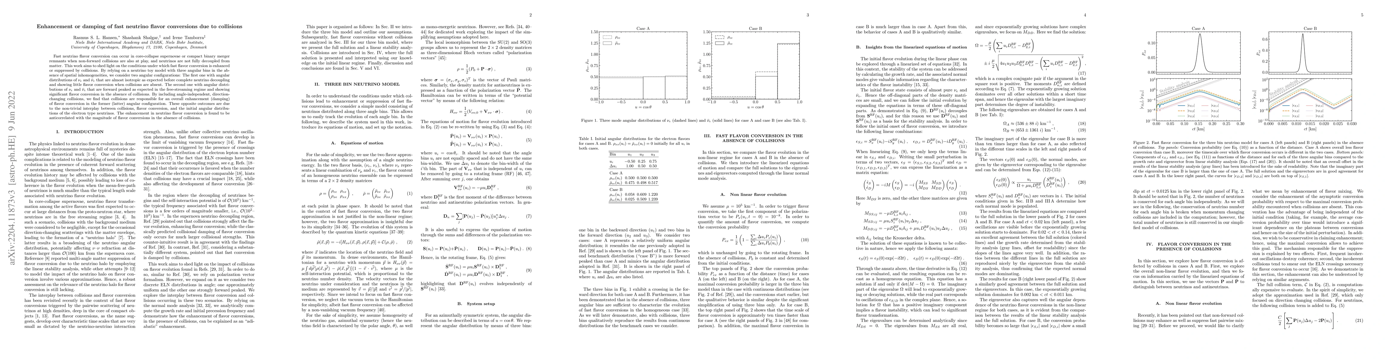 Thumbnail for Enhancement or damping of fast neutrino flavor conversions due to
  collisions
