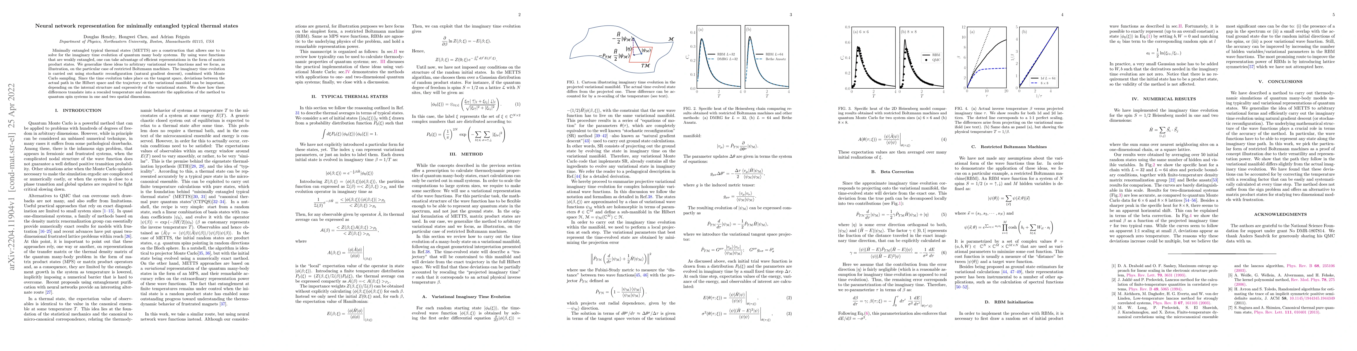 Thumbnail for Neural network representation for minimally entangled typical thermal
  states