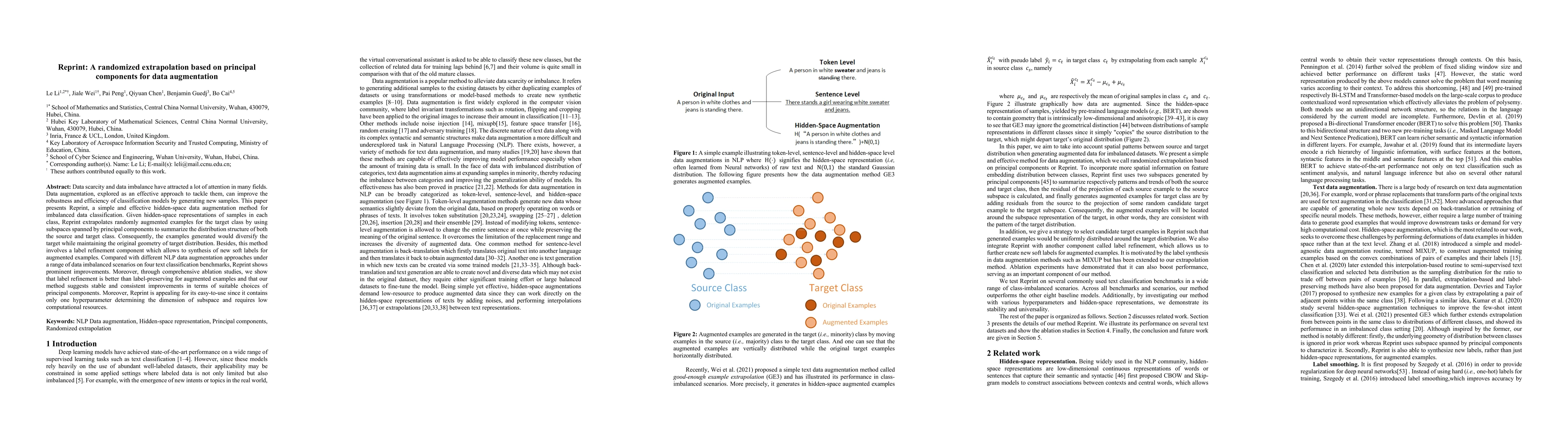 Thumbnail for Reprint: a randomized extrapolation based on principal components for
  data augmentation