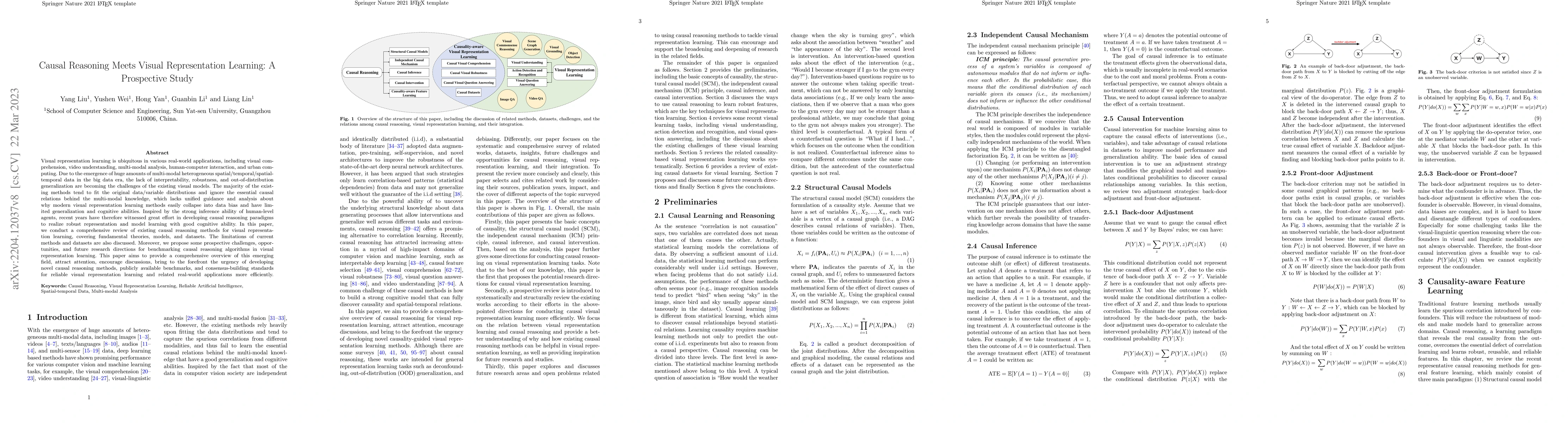 Thumbnail for Causal Reasoning Meets Visual Representation Learning: A Prospective
  Study