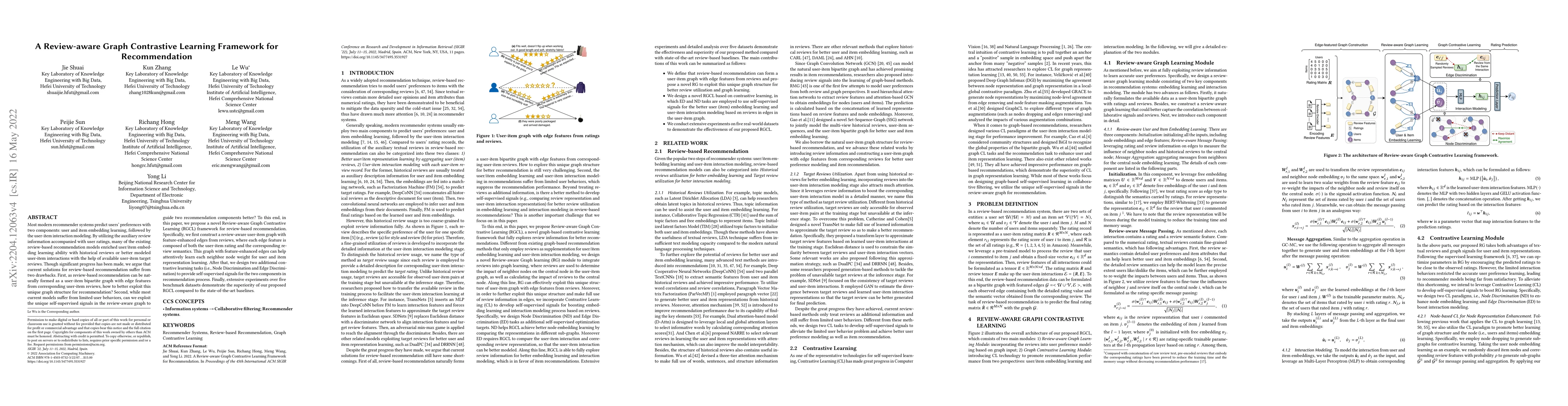 Thumbnail for A Review-aware Graph Contrastive Learning Framework for Recommendation