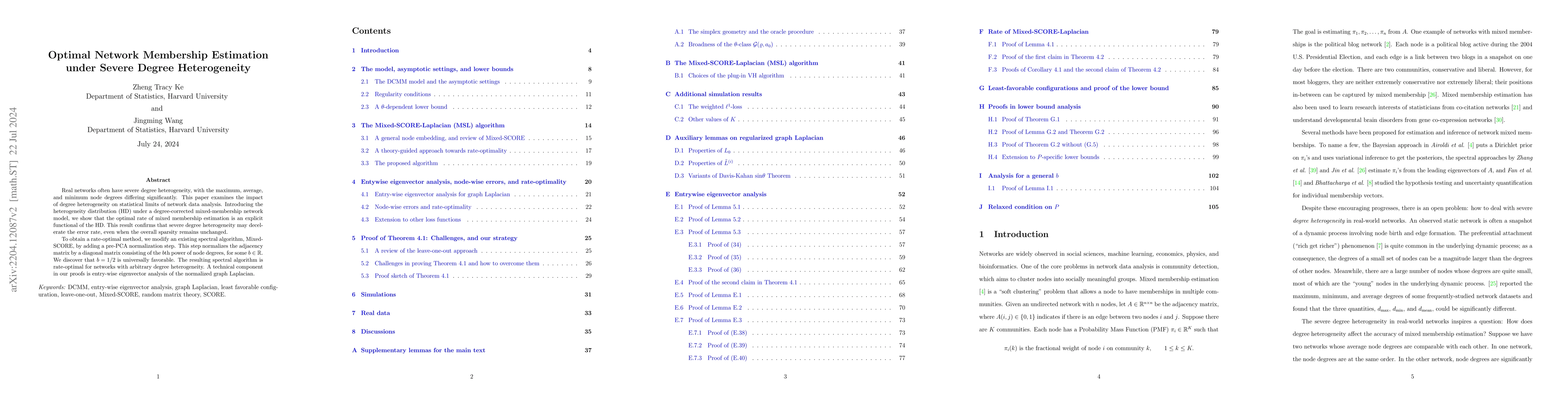 Thumbnail for Optimal Network Membership Estimation Under Severe Degree Heterogeneity