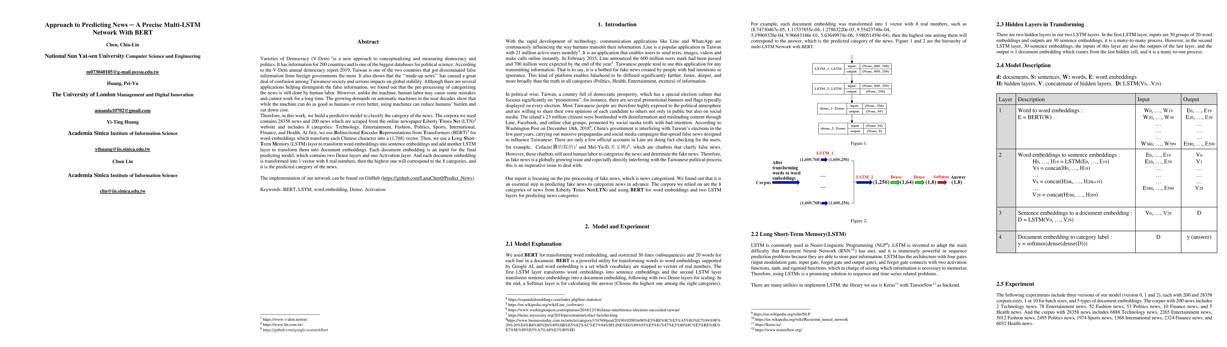 Thumbnail for Approach to Predicting News -- A Precise Multi-LSTM Network With BERT