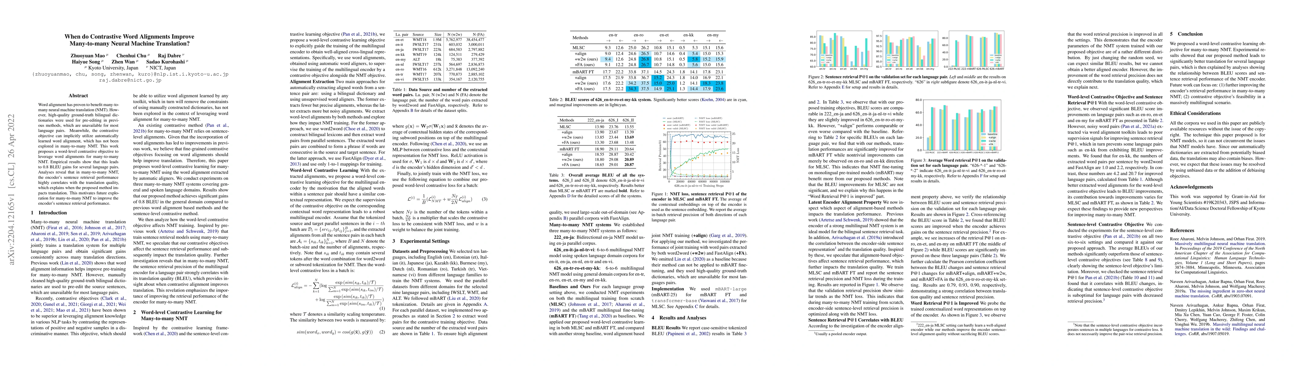 Thumbnail for When do Contrastive Word Alignments Improve Many-to-many Neural Machine
  Translation?