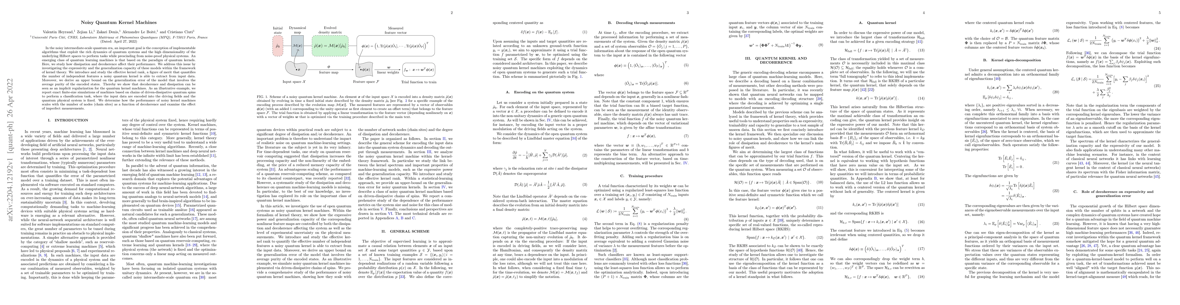 Thumbnail for Noisy Quantum Kernel Machines