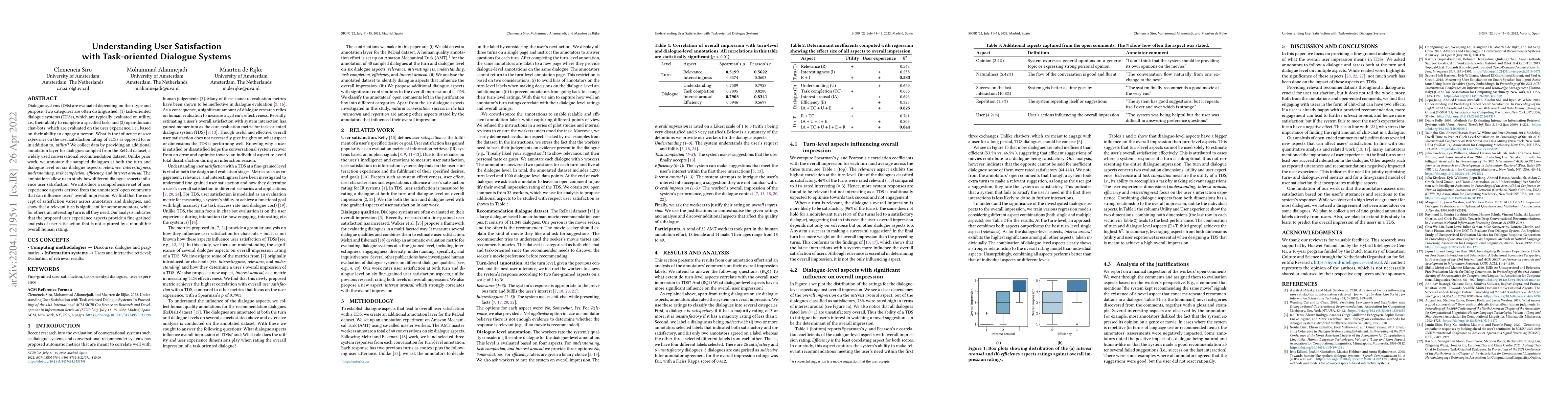 Thumbnail for Understanding User Satisfaction with Task-oriented Dialogue Systems