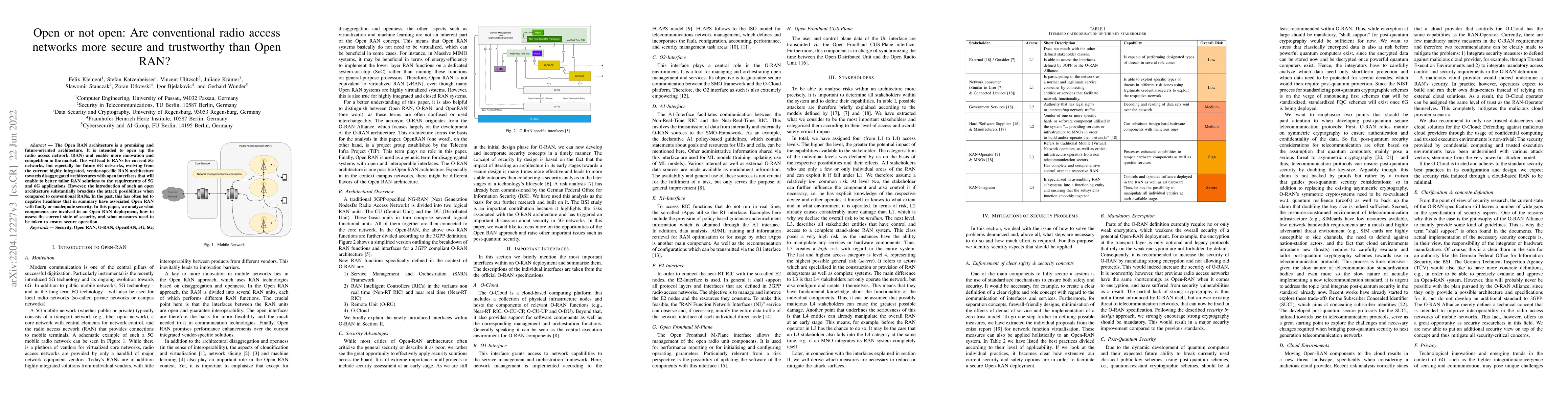 Thumbnail for Open or not open: Are conventional radio access networks more secure and
  trustworthy than Open-RAN?