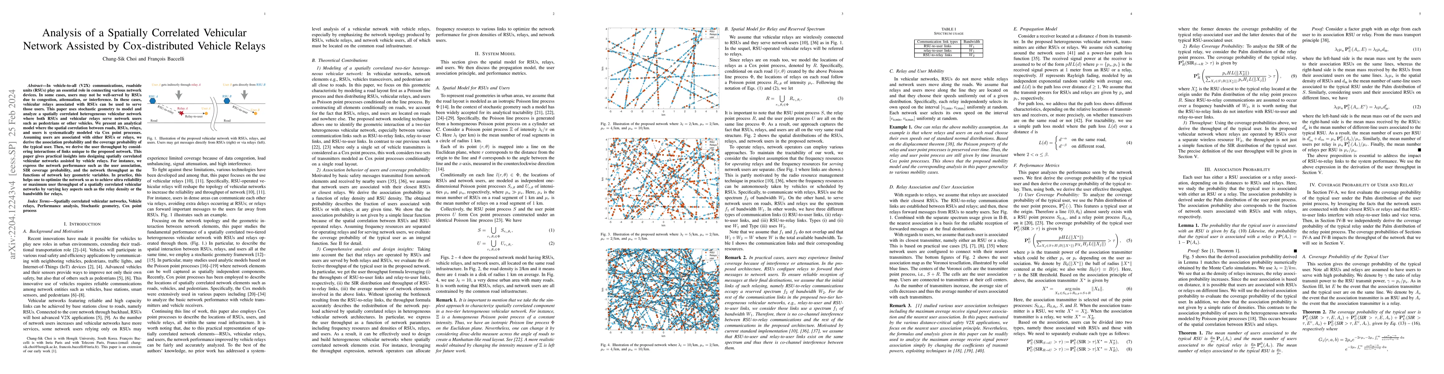 Thumbnail for Analysis of a Spatially Correlated Vehicular Network Assisted by
  Cox-distributed Vehicle Relays