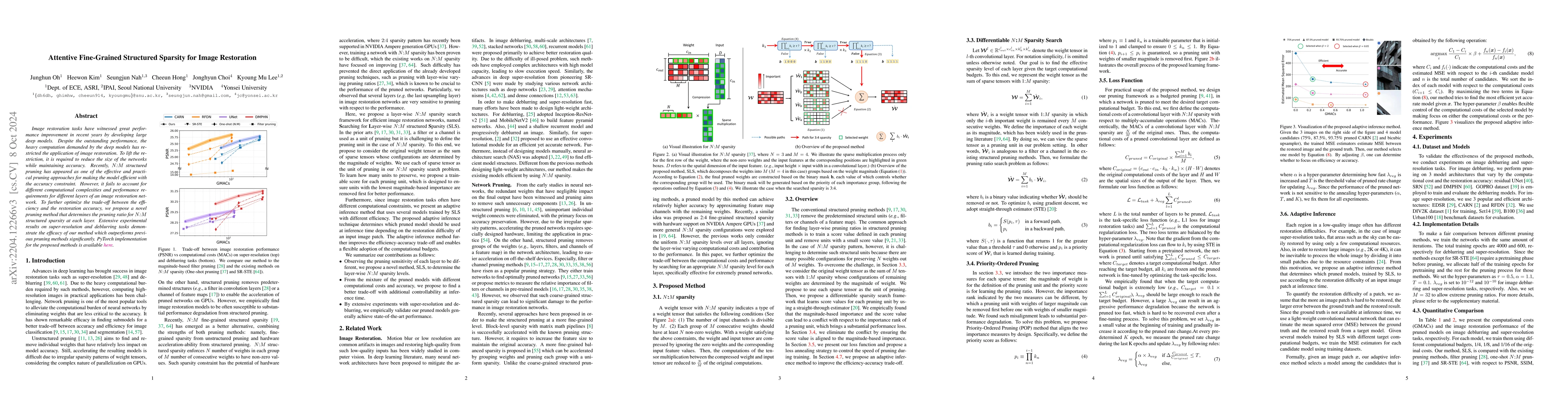 Thumbnail for Attentive Fine-Grained Structured Sparsity for Image Restoration