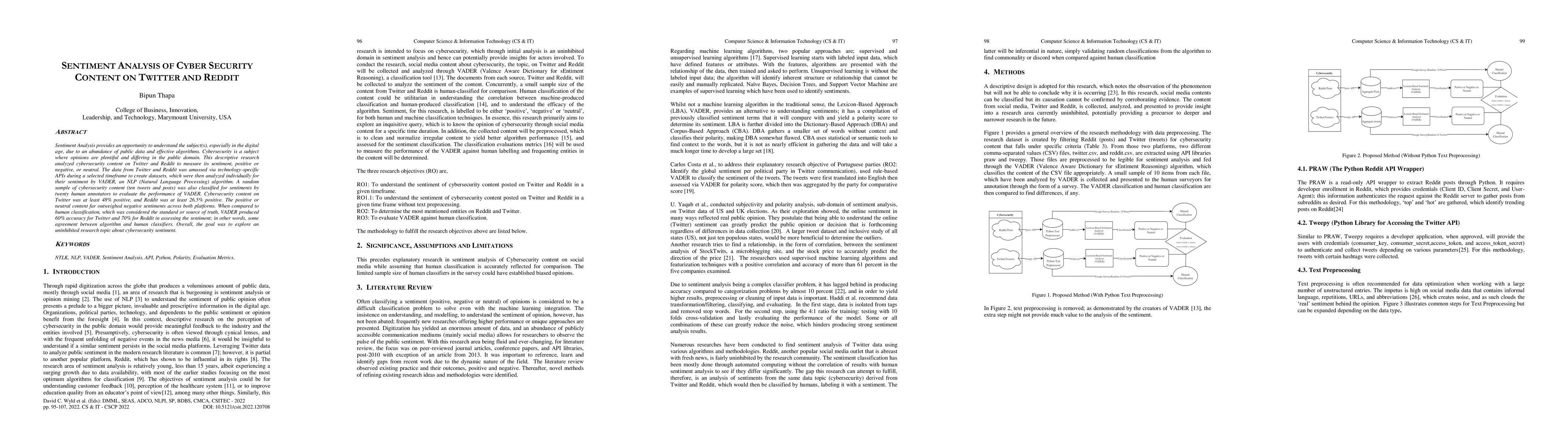 Thumbnail for Sentiment Analysis of Cybersecurity Content on Twitter and Reddit