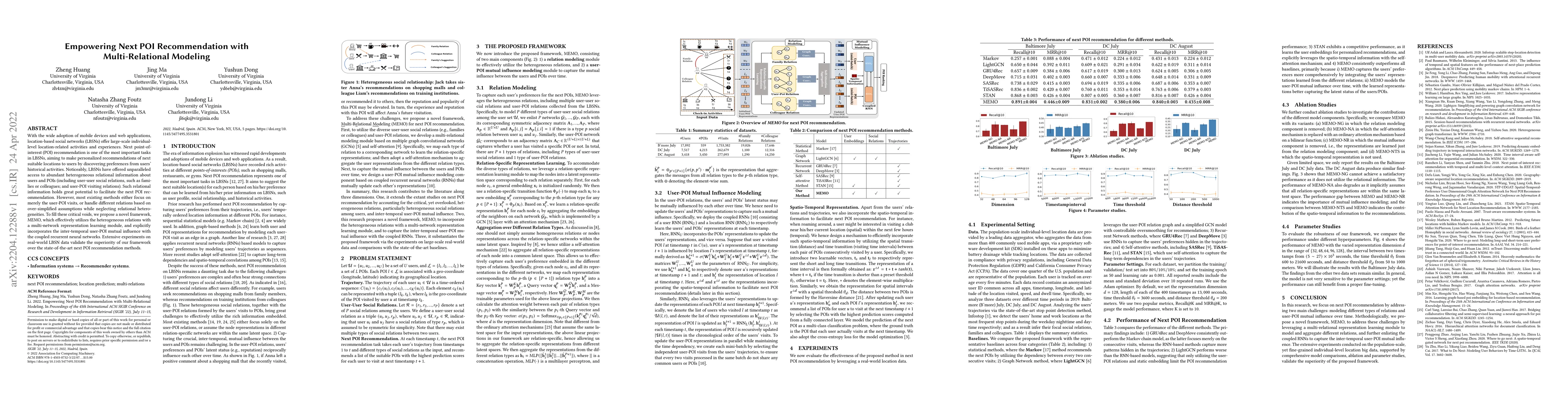 Thumbnail for Empowering Next POI Recommendation with Multi-Relational Modeling