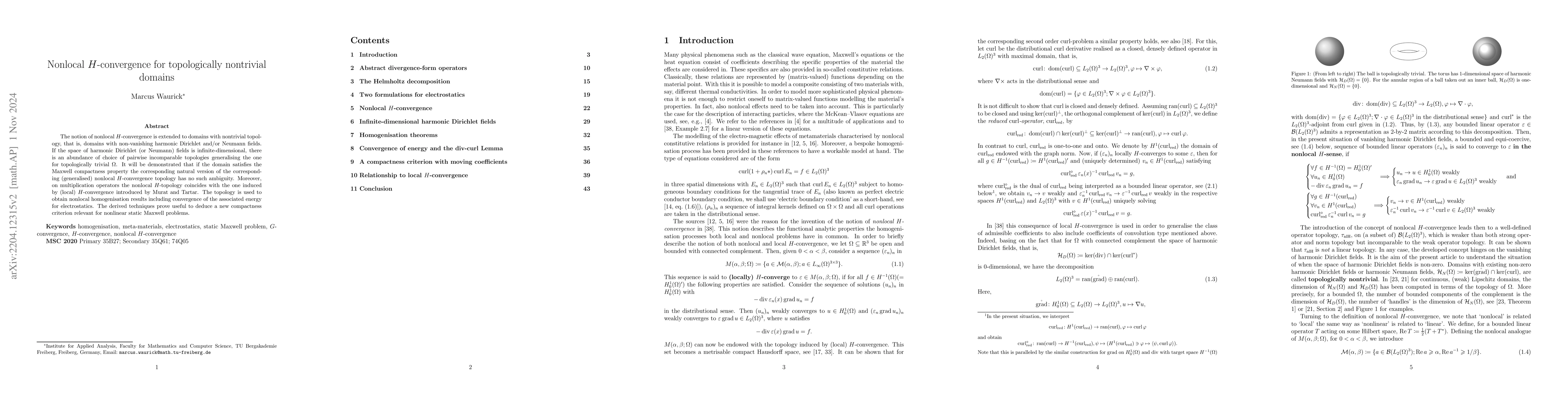 Thumbnail for Nonlocal $H$-convergence for topologically nontrivial domains