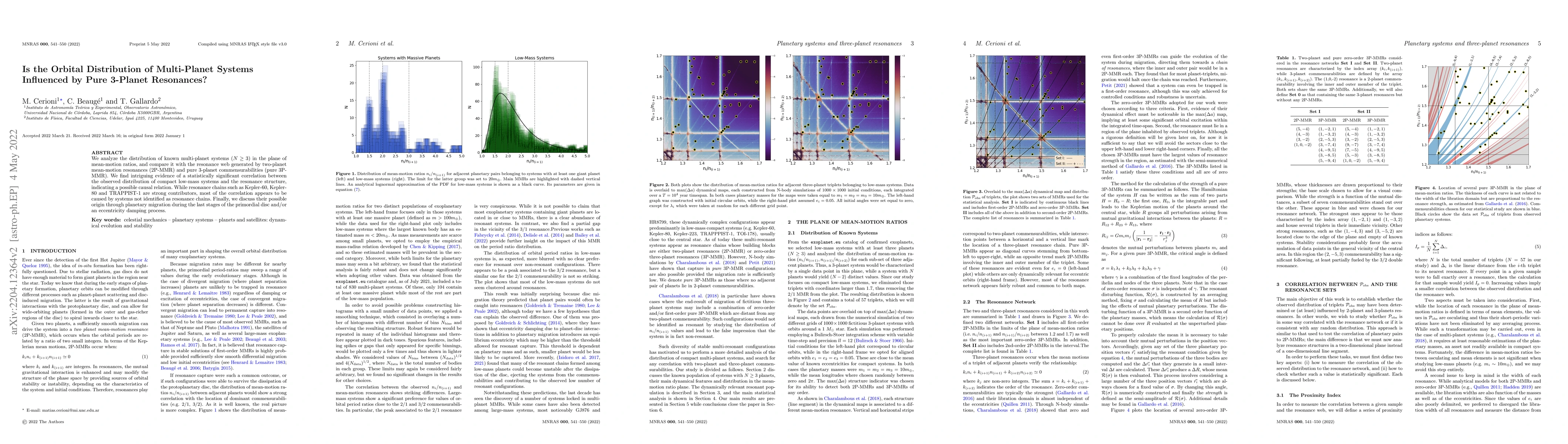 Thumbnail for Is the orbital distribution of multiplanet systems influenced by pure
  three-planet resonances?