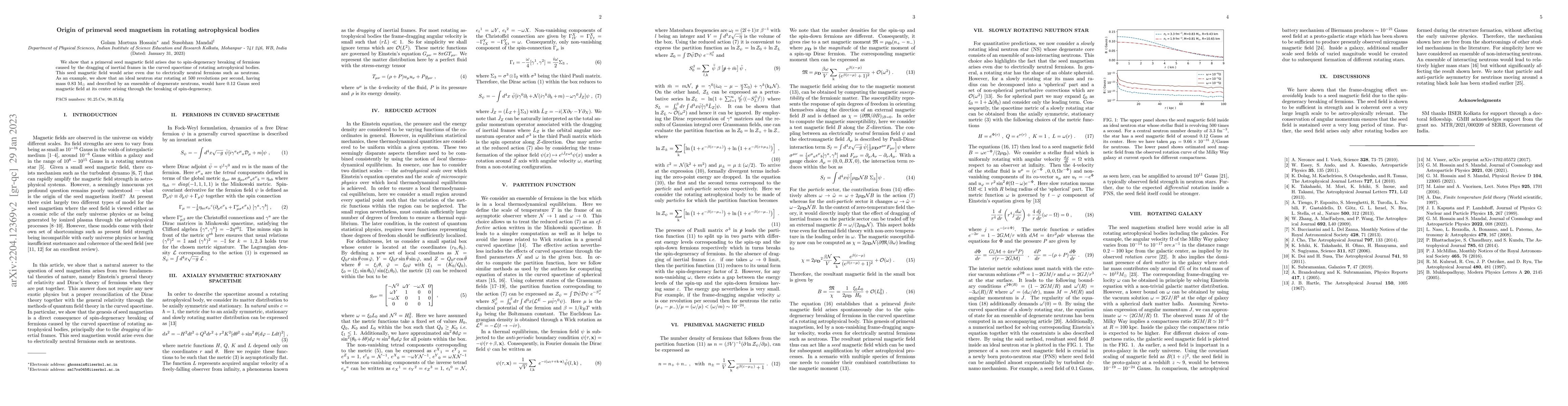 Thumbnail for Origin of primeval seed magnetism in rotating astrophysical bodies