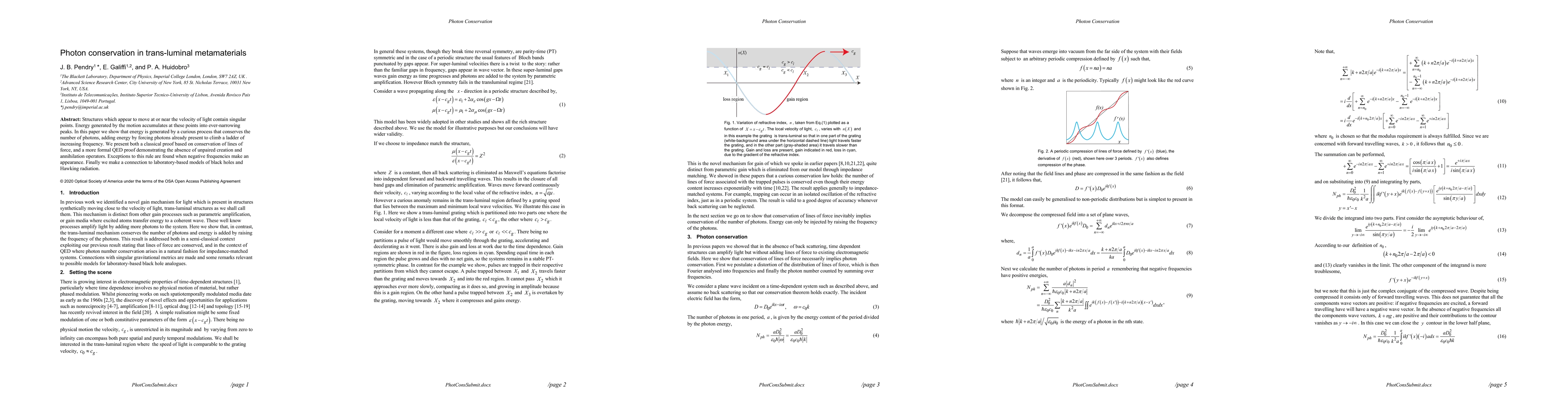 Thumbnail for Photon conservation in trans-luminal metamaterials