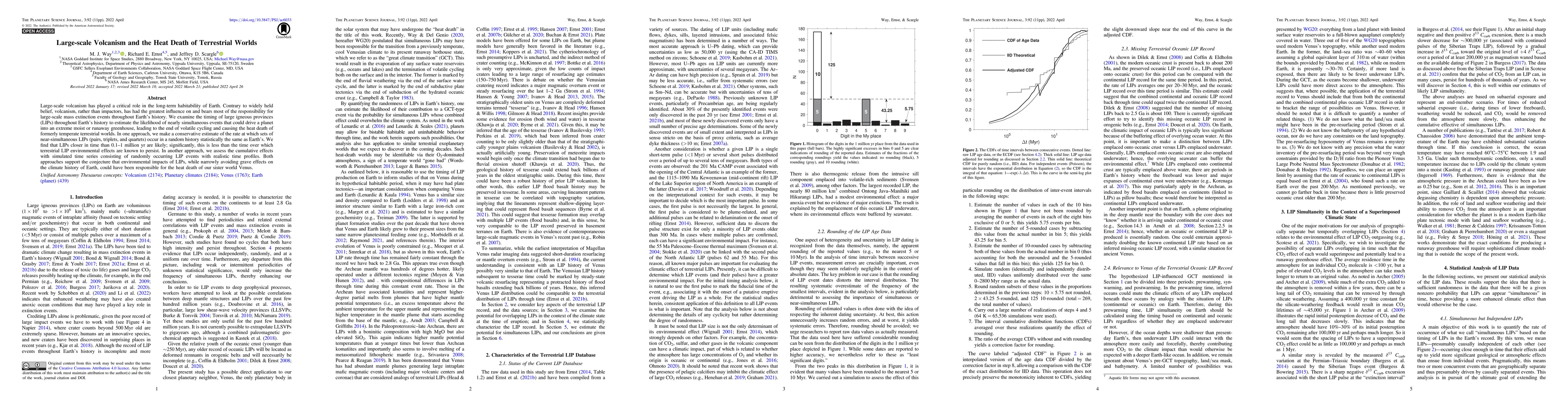 Thumbnail for Large-scale Volcanism and the Heat Death of Terrestrial Worlds